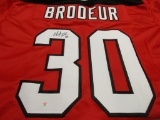 Martin Brodeur of the New Jersey Devils signed autographed hockey jersey PAAS COA 216