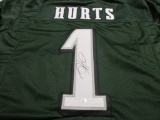 Jalen Hurts of the Philadelphia Eagles signed autographed football jersey PAAS COA 851