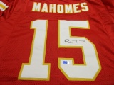 Patrick Mahomes II of the KC Chiefs signed autographed red football jersey ERA COA 373