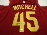 Donovan Mitchell of the Cleveland Cavaliers signed autographed basketball jersey PAAS COA 561