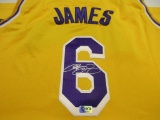 LeBron James of the LA Lakers signed autographed basketball jersey ERA COA 162