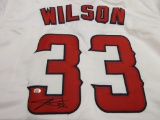 C. J. Wilson of the LA Angels signed autographed baseball jersey PAAS COA 300