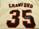 Brandon Crawford of the SF Giants signed autographed baseball jersey PAAS COA 280