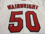 Adam Wainwright of the St Louis Cardinals signed autographed baseball jersey PAAS COA 388