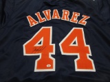 Yordan Ãlvarez of the Houston Astros signed autographed baseball jersey PAAS COA 886