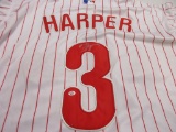 Bryce Harper of the Philadelphia Phillies signed autographed baseball jersey PAAS COA 254