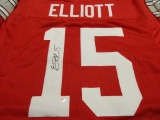 Ezekiel Elliott of the OSU Buckeyes signed autographed football jersey PAAS COA 652