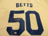 Mookie Betts of the LA Dodgers signed autographed baseball jersey PAAS COA 927