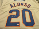 Pete Alonso of the NY Mets signed autographed baseball jersey PAAS COA 189