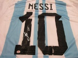 Leo Messi signed autographed soccer jersey PAAS COA 106