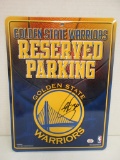 Stephen Curry of the Golden State Warriors signed autographed Fan Parking sign PAAS COA 788