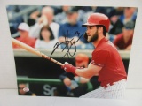 Bryce Harper of the Philadelphia Phillies signed autographed 8x10 photo PAAS COA 764