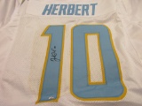 Justin Herbert of the LA Chargers signed autographed football jersey PAAS COA 533