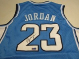 Michael Jordan of the North Carolina signed autographed basketball jersey ERA COA 858
