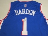 James Harden of the Philadelphia 76ers signed autographed basketball jersey PAAS COA 153