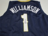 Zion Williamson of the New Orleans Pelicans signed autographed basketball jersey PAAS COA 014