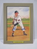Warren Spahn of the Boston Braves signed autographed 1987 Perez Steele Postcard 2532/5000