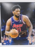 Joel Embiid of the Philadelphia 76ers signed autographed 8x10 photo PAAS COA 775