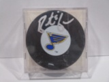 Brent Johnson of the St Louis Blues signed autographed hockey puck Holo 725