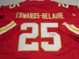 Clyde Edwards Helaire of the KC Chiefs signed autographed football jersey PAAS COA 420