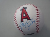 Mike Trout of the LA Angels signed autographed logo baseball PAAS COA 582