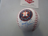Jeremy Pena of the Houston Astros signed autographed logo baseball PAAS COA 553