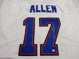 Josh Allen of the Buffalo Bills signed autographed white football jersey PAAS COA 397