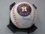 Jose Altuve of the Houston Astros signed autographed logo baseball PAAS COA 548