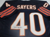Gale Sayers of the Chicago Bears signed autographed football jersey PAAS COA 562