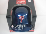 Bryce Harper of the Philadelphia Phillies signed autographed mini baseball helmet PAAS COA 742