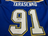 Vladimir Tarasenko of the St Luis Blues signed autographed hockey jersey PAAS COA 238