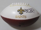 Drew Brees of the New Orleans Saints signed autographed mini football PAAS COA 271