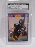 Rod Woodson of the Pittsburgh Steelers signed autographed slabbed football card PAAS Authentic 190