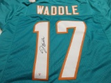 Jaylen Waddle of the Miami Dolphins signed autographed football jersey PAAS COA 136