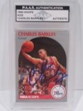 Charles Barkley of the Philadelphia 76ers signed auto slabbed basketball card PAAS Authentic 179
