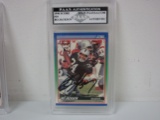 Bo Jackson of the Oakland Raiders signed autographed slabbed football card PAAS Authentic 662