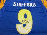 Matthew Stafford of the LA Rams signed autographed football jersey PAAS COA 339