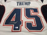 Donald Trump POTUS signed autographed football jersey ERA COA 332