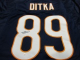 Mike Ditka of the Chicago Bears signed autographed football jersey PAAS COA 731