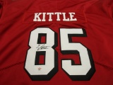 George Kittle of the San Francisco 49ers signed autographed football jersey PAAS COA 221