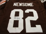 Ozzie Newsome of the Cleveland Browns signed autographed football jersey PAAS COA 072