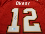 Tom Brady of the TB Buccaneers signed autographed football jersey ERA COA 864
