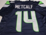 DK Metcalf of the Seattle Seahawks signed autographed football jersey PAAS COA 643