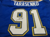 Vladimir Tarasanko of the St Louis Blues signed autographed hockey jersey PAAS COA 934