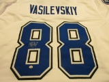 Andrei Vasilevskiy of the Tampa Bay Lightning signed autographed hockey jersey PAAS COA 936