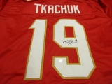 Keith Tkachuk of the Calgary Flames signed autographed hockey jersey PAAS COA 963