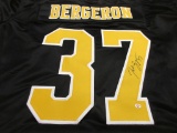 Patrice Bergeron of the Boston Bruins signed autographed hockey jersey PAAS COA 925