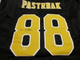 David Pastrnak of the Boston Bruins signed autographed hockey jersey PAAS COA 923
