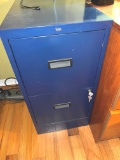 Lockable (2) Drawer File Cabinet with Key