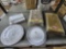 Table Cloths and Plastic Plates Lot